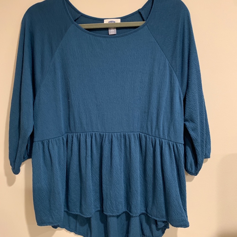 Teal flowy Top